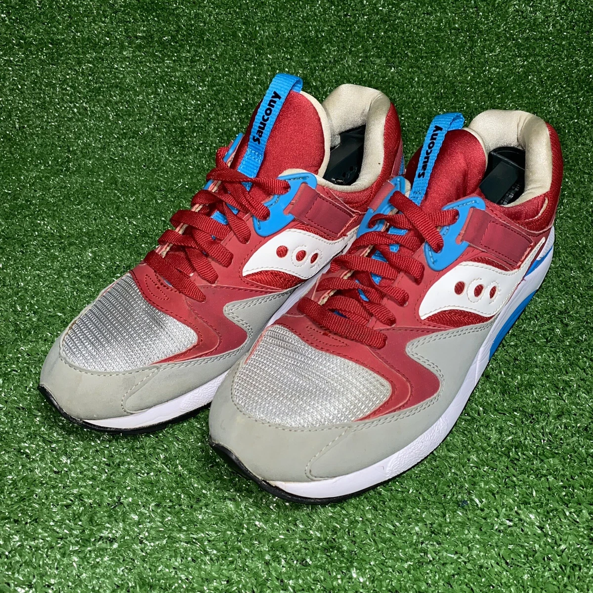Saucony Grid 9000 Red Light Grey for sale | eBay