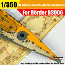 1/350 IJN Battleship Kongo Wooden Deck&Painting Mask Upgrades for Border BS-006