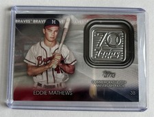 Eddie Matthews Milwaukee Braves 2021 Topps #70LP-EM Insert Patch