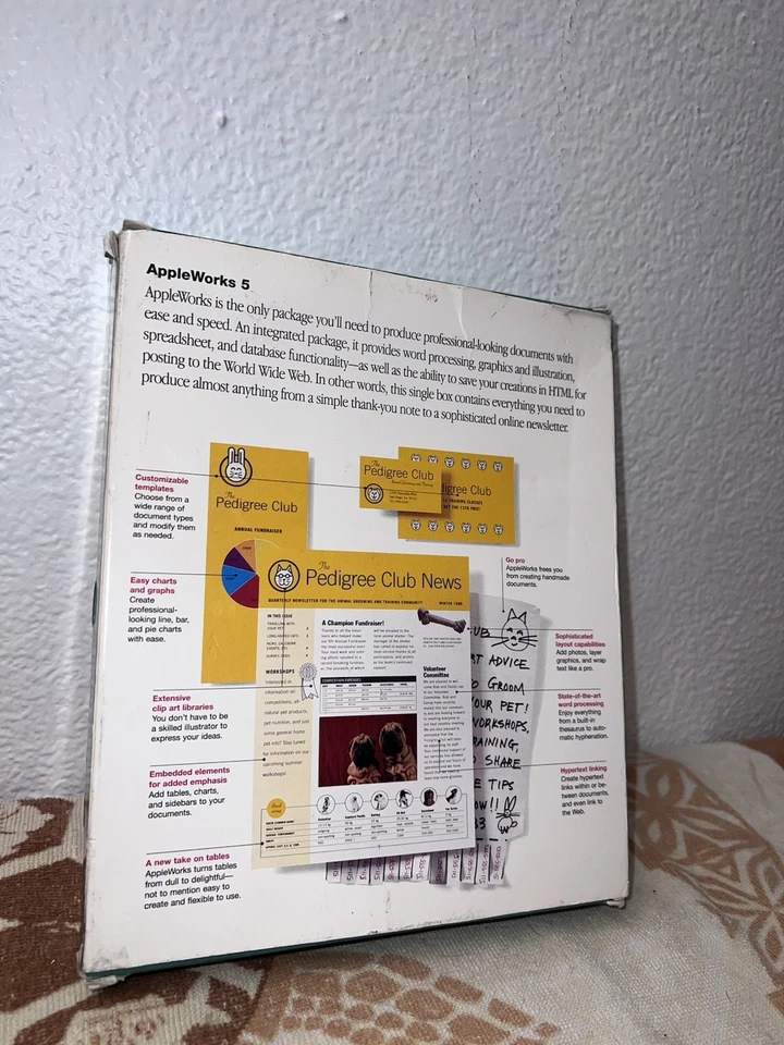 AppleWorks 5 Software Version 5.0.3 MAC Windows - Image 2 of 2