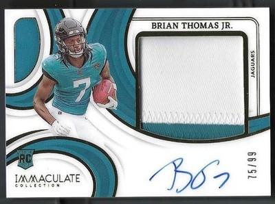 2024 Panini Immaculate Brian Thomas Jr Rookie Patch Autograph Auto #75/99 BNA516