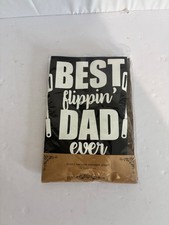 NEW Black Funny Novelty Kitchen Apron "Best flipping dad ever" one size fits all