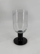 Viva Black Crate & Barrel DISCONTINUED Water Goblet Set Of 2