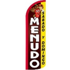 Menudo Sabado Y Domingo Windless Swooper Flag 100D FABRIC
