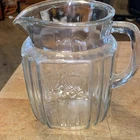 Vintage Hocking Open Rose Mayfair Clear Glass Pitcher 32 Oz Juice/Water Pitcher