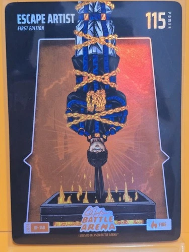 2026 Bo Jackson Battle Arena Escape Artist Jordan Spieth Fire BattleFoil #BF-148