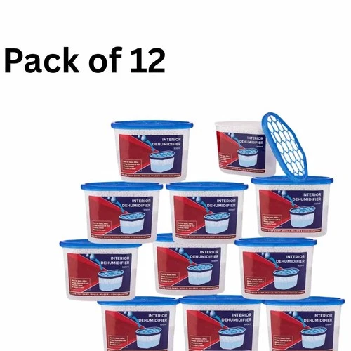 12 x INTERIOR DEHUMIDIFIER DRAWS IN MOISTURE STOP DAMP CONDENSATION