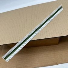 Keuffel & Esser  Vintage Tri Angle Drafting Ruler Model 1621 W.  ( Green )