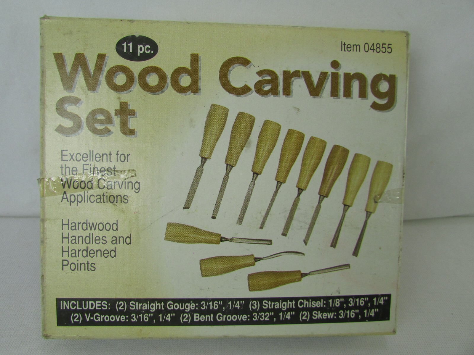 Vintage Harbor Freight 11 Pc Wood Carving Set. Item 04855 eBay