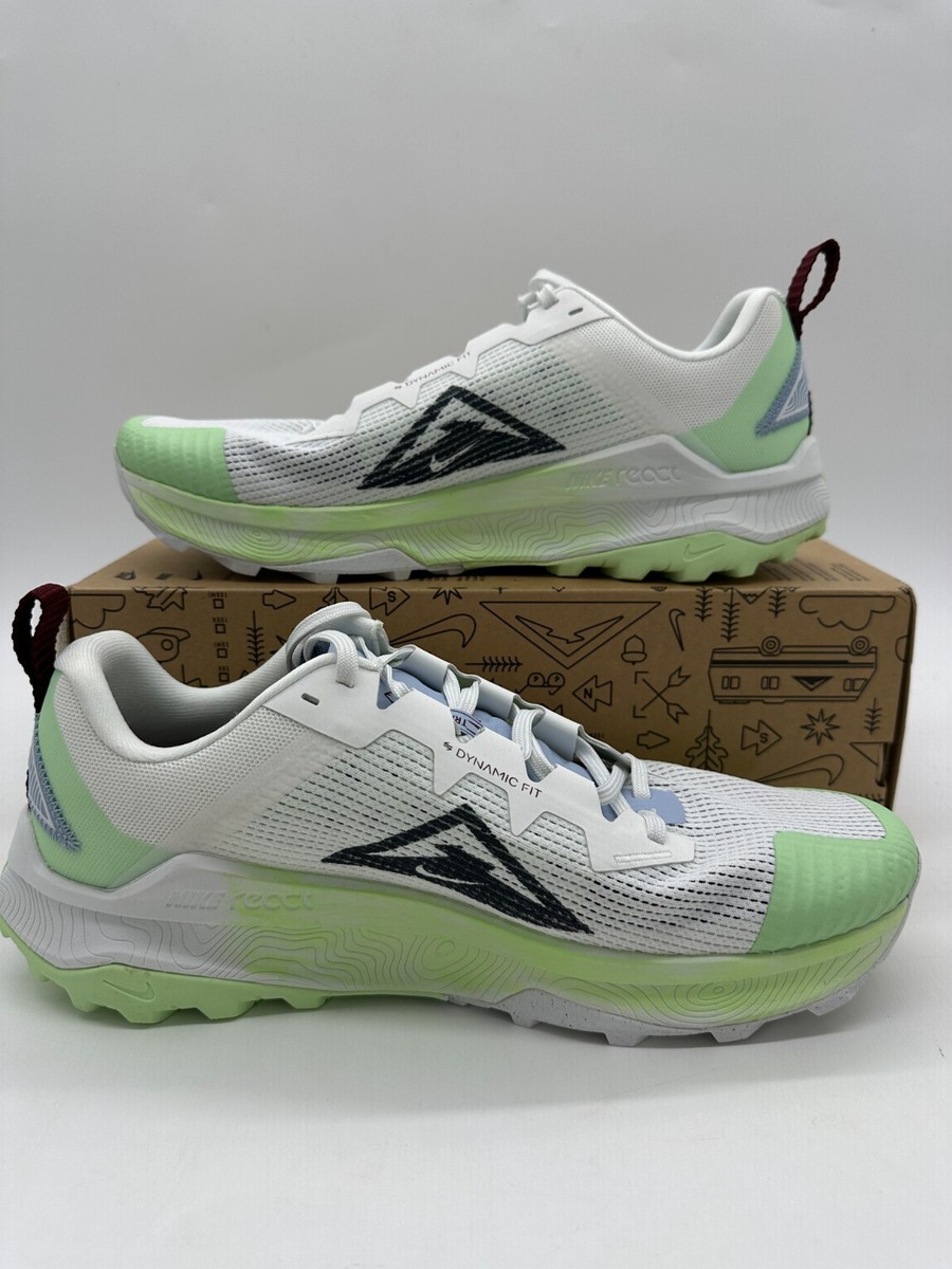 Nike Wildhorse 8 Women's Size 5 Trail Running White Green Shoes