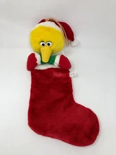 Kurt S. Adler Big Bird Sesame Street Plush Christmas Stocking 2001 Jim Hanson Co