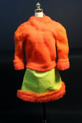 Mattel Vintage Barbie HOORAY FOR LEATHER 1969 #1477 Orange