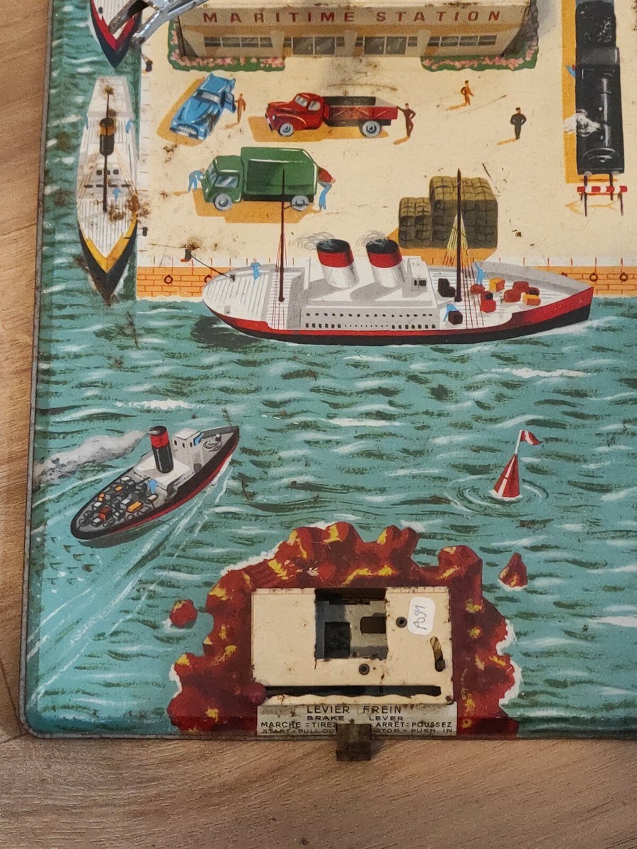 Clef longue pour la Gare Maritime des jouets en tôle Joustra Réf 2015