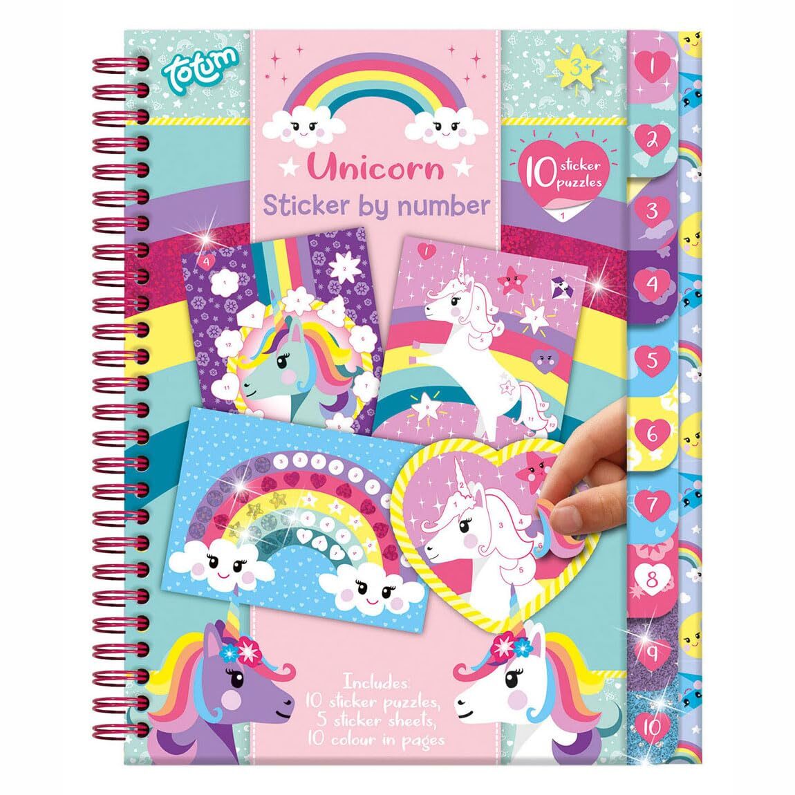 Тотемный Единорог, склеиваемый по номерам