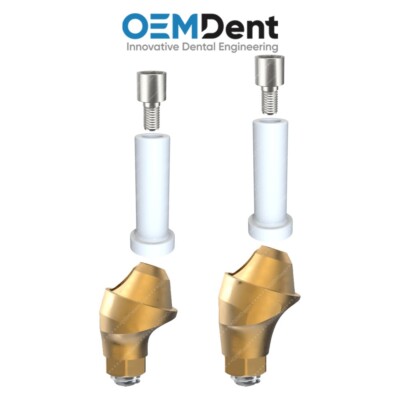 Dental Angulated 17° Multi Unit 1.6mm Plastic Set RP Nobel Active  Compatible