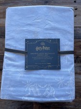 Pottery Barn Teen Harry Potter Snowflakes Metallic Sheet Set XL twin