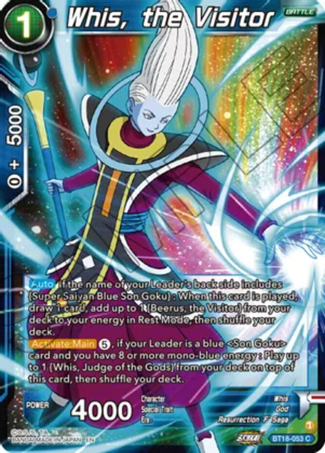 NM-Mint DBS:M Whis, the Visitor - BT18-053 - C - Foil Dawn of the