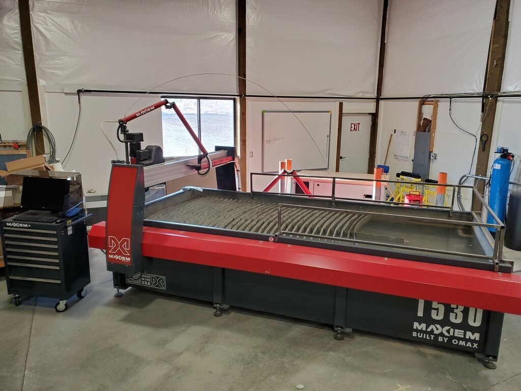 2019 Omax Maxiem 1530 CNC Waterjet Cutting System 5x10 Table Size