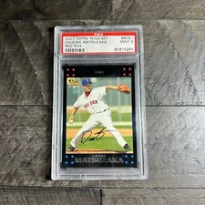 DAISUKE MATSUZAKA 2007 TOPPS TEAM SET #BOS 1 ROOKIE CARD PSA 9
