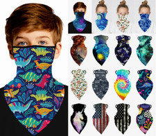 Kids Bandana Face Mask Boys Girls Elastic Fashion Cover Scarf Reusable Washable