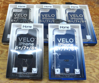 iHome Velo Silicone Impact Case for iPhone 6+/7+/8+ Plus LOT of 5.