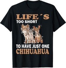 Linda camiseta unisex de regalo de perro chiwawa de dibujos animados amante de Chihuahua