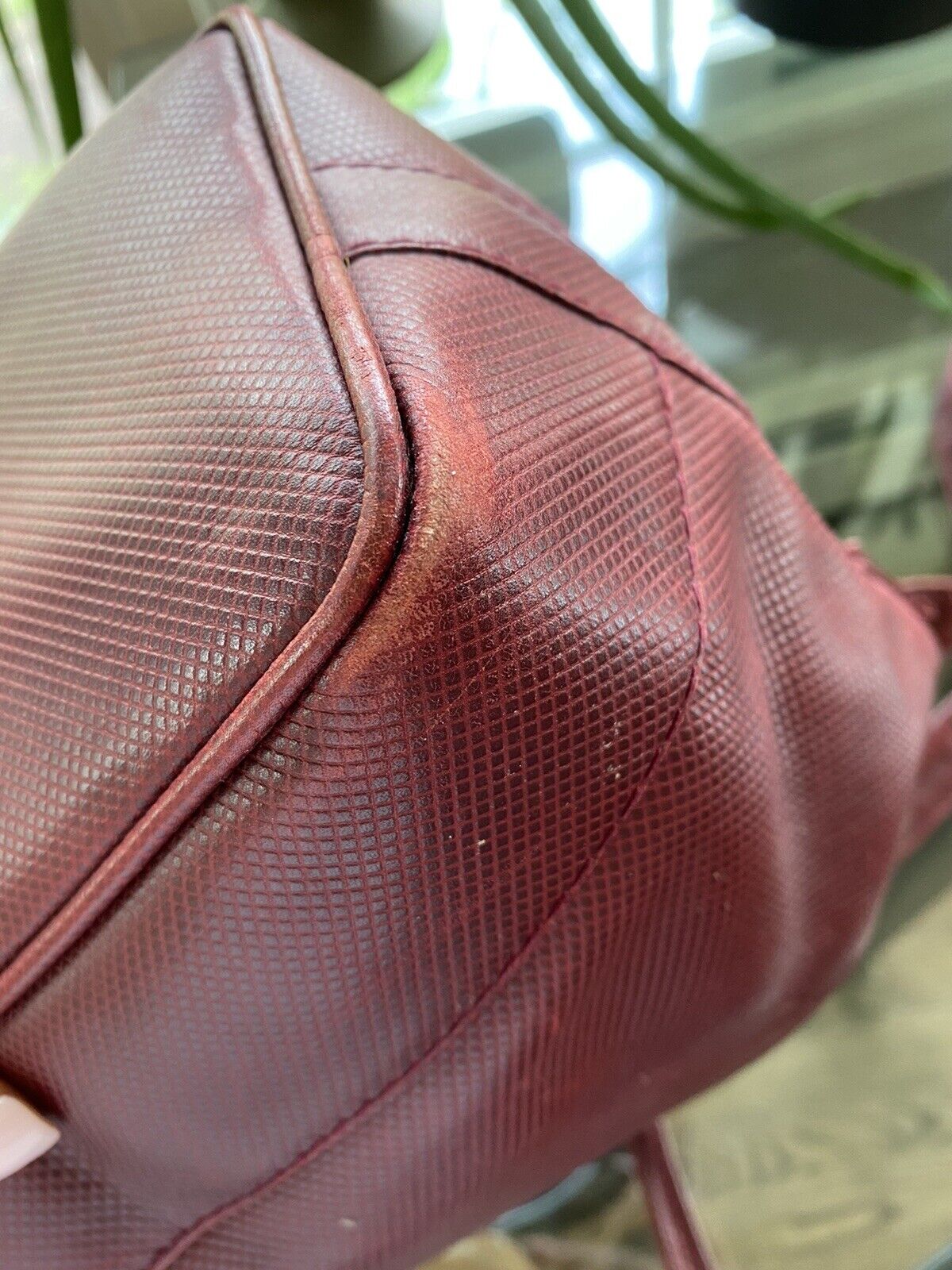 Bottega Veneta Red Leather Bucket Bag Purse BEAUT… - image 7