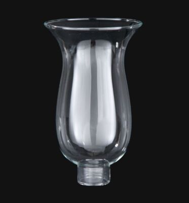 1 5/8'' Fitter Clear Hurricane Lamp Shade 5'' x 8 1/4'' Wall Sconce NEW 08705JB