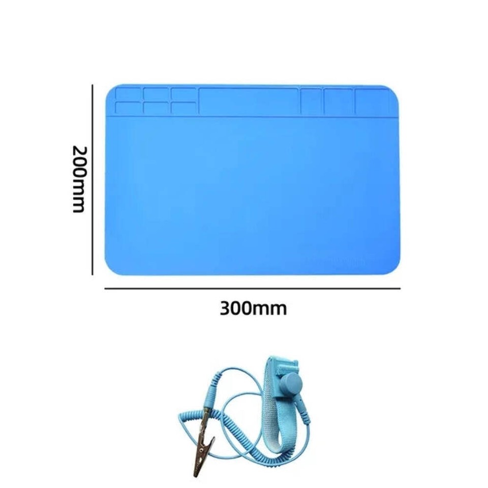 ESD Soldering Mat Heat Resistant Phone Repair Kit Working