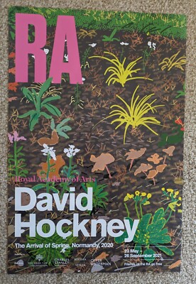 DAVID HOCKNEY POSTER Die Ankunft des Frühlings Nr. 186 2021 Royal Academy