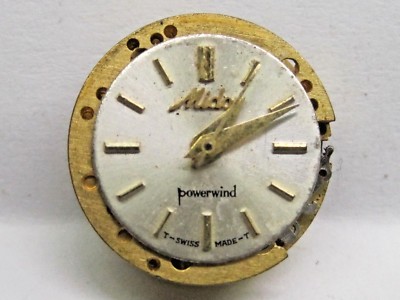 Antique Lds Mido Auto/2nd Watch Movement 17 Jewels # 0637 P Size- 20.5 mm