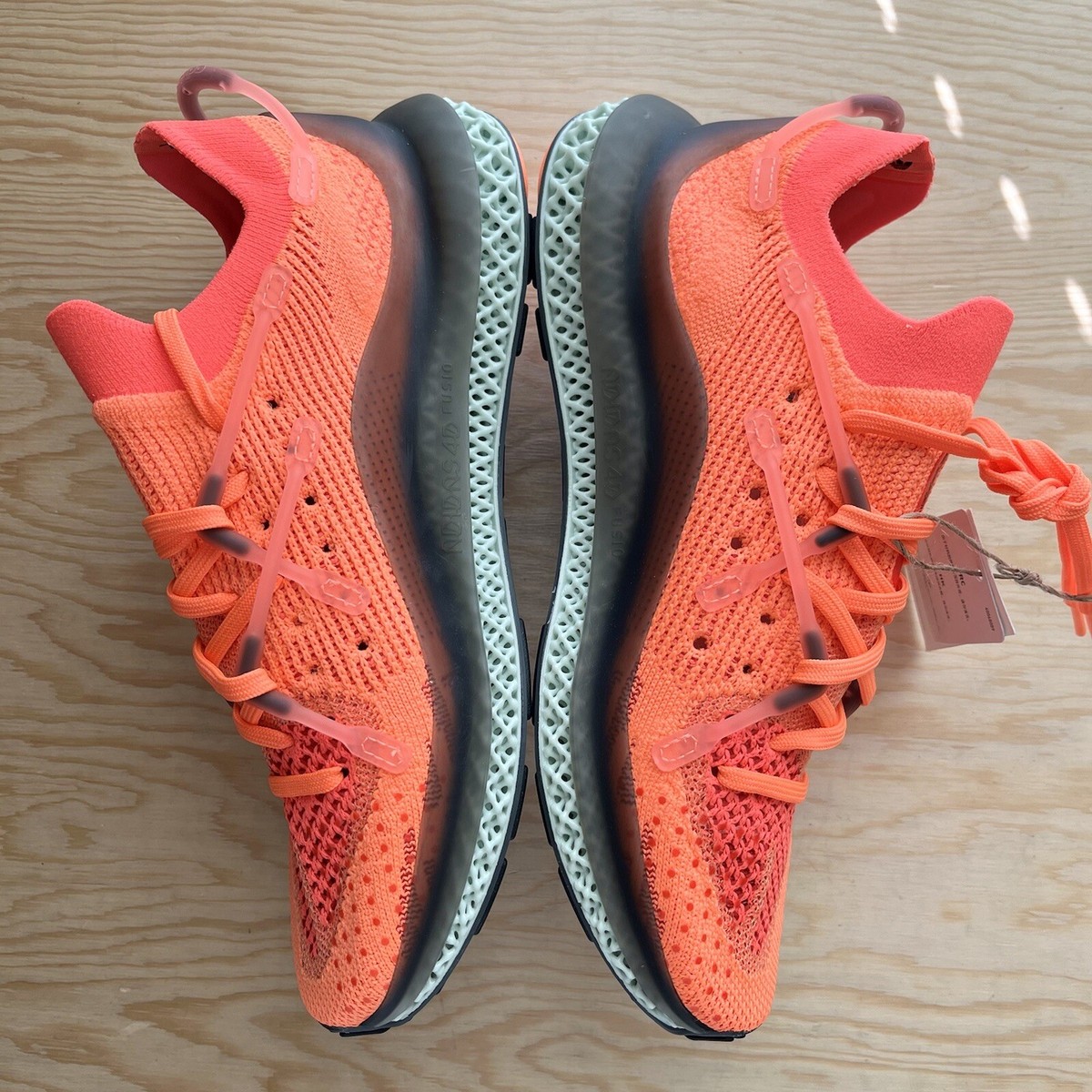 Adidas 4D Fusio Prime Knit Running Shoes Screaming Orange 