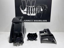 05-06 Jeep Wrangler Tj Two Piece Complete Center Console Wcupholders Oem Slate