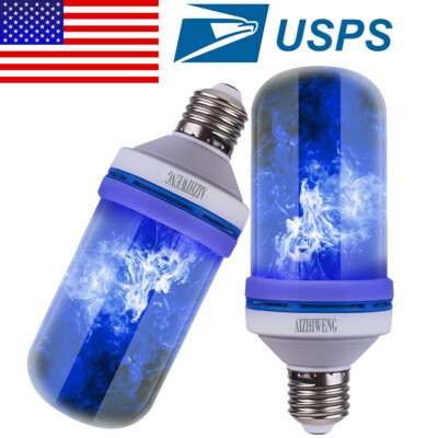 LED Flame Light Bulbs 4 Modes Flickering Fire Light Bulbs E26 Base for Christmas
