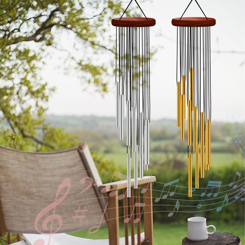 6/12 Tube Wind Chimes Large Deep Tone Chapel Bells Outdoor Garden Home Decor USA - Picture 2 of 58