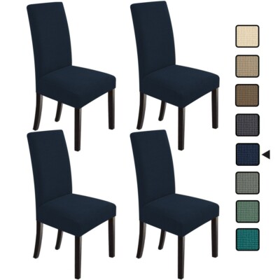 PCS Fashion Chair Covers Stretch NAVY BLUE Chair Protect For