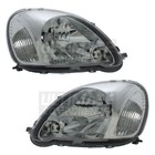 Headlights Fits Toyota Yaris Hatchback 2003-2006 Headlamps Drivers & Passenger