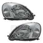 Headlights Fits Toyota Yaris Hatchback 2003-2006 Headlamps Drivers & Passenger