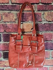 Wilson Leather Large Red Leather Multi-Purpose Bag P7