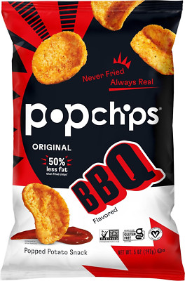 Popchips Potato Chips BBQ Potato Chips 5 Oz Bags (Pack of 5)
