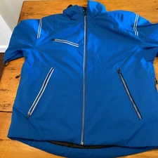 North End Sport Mens Size XL Weather Technology Coat Jacket Blue Black