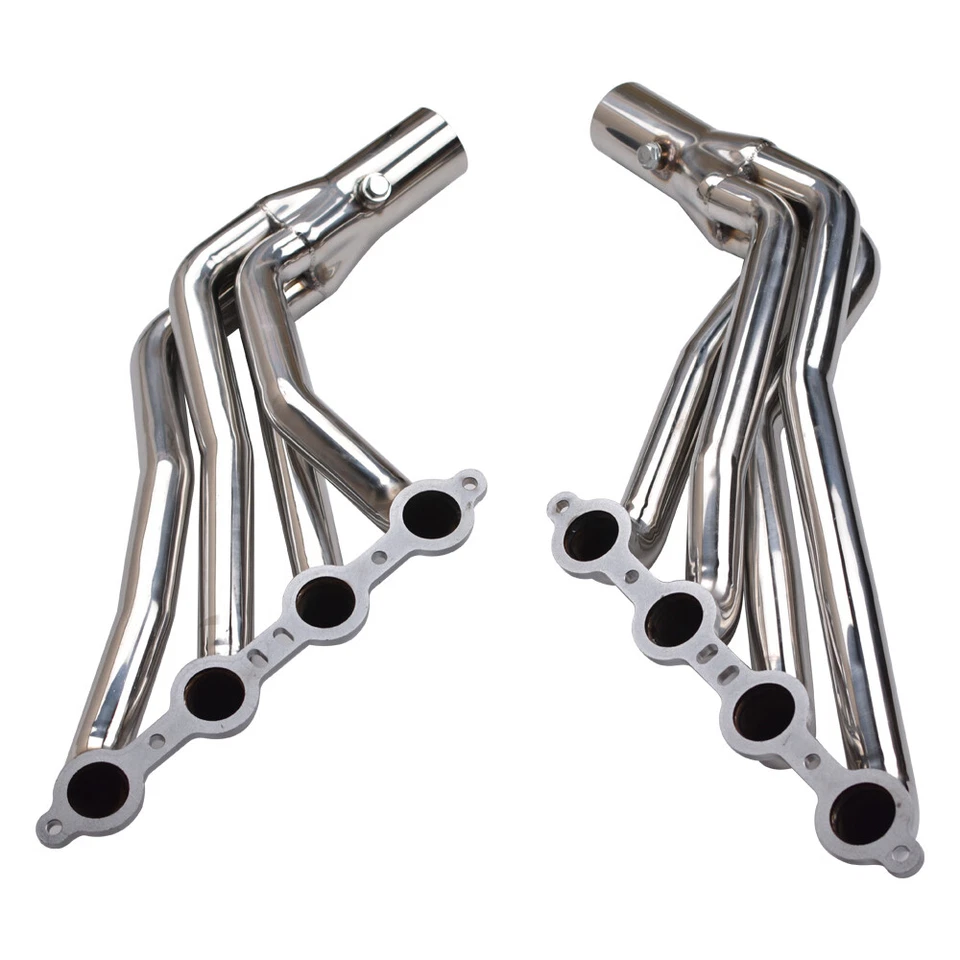 Par de cabezales de tubo intercambiables LS 1-3/4" para Chevy Pontiac Buick LS1 LS2 LS3 LS6 LS7 Foto 4 de 4