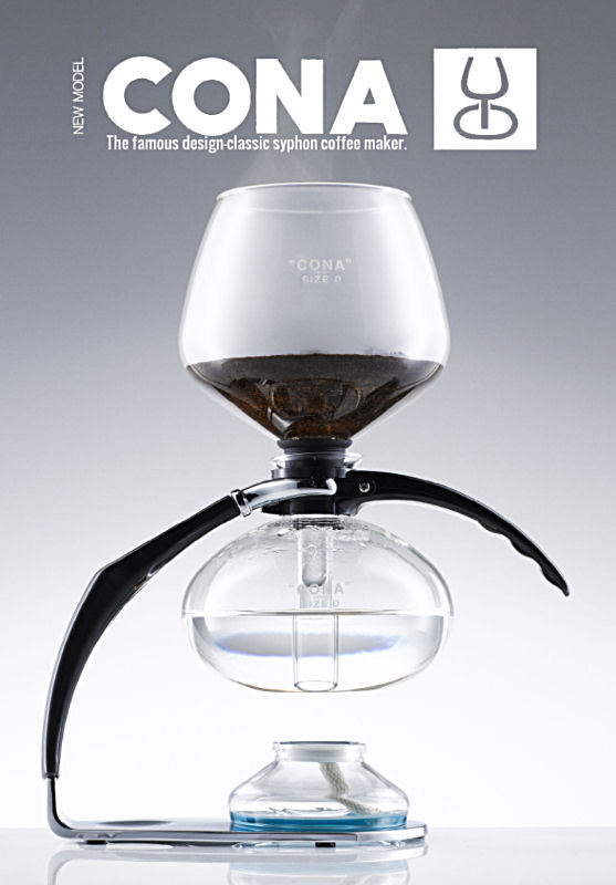 CONA Coffee Maker, New 2026 'Size D-Genius All-Glass' model