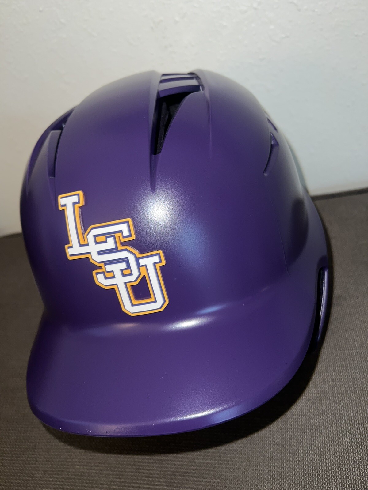 LSU TIGERS 3D Logo BASEBALL BATTING HELMET Purple Demarini 2024 Matte eBay