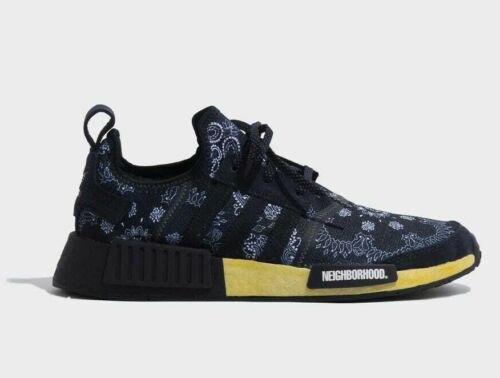 adidas Originals NMD R1 NBHD Paisley Navy NEIGHBORHOOD® GY4158 - Picture 1 of 10