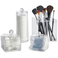 Beautify Clear Acrylic Makeup Brush Holder Organizer With Cosmetic Accessory ... on sale Beautify Clear Acrylic Makeup Brush Holder Organizer With Cosmetic Accessory ... on sale