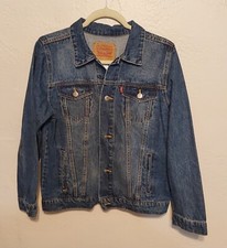 Unisex Levi's Denim Trucker Jacket Youth Size Large ...EUC