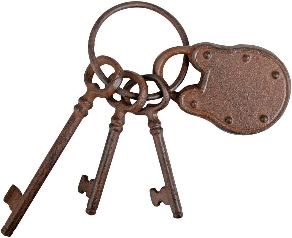 Fallen Fruits Cast Iron Keys with Padlock