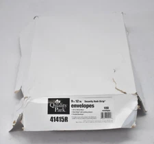 Quality Park Security Redi-Strip Envelopes 100 Pack 9"x12" 41415R Tinted Catalog