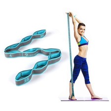 Stretch Strap, Elastic Yoga Stretching Strap, Multi-Loop for Physical Therapy